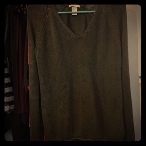 Forest green knit sweater